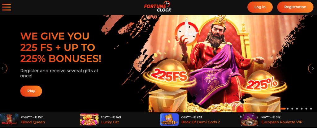 fortune clock casino